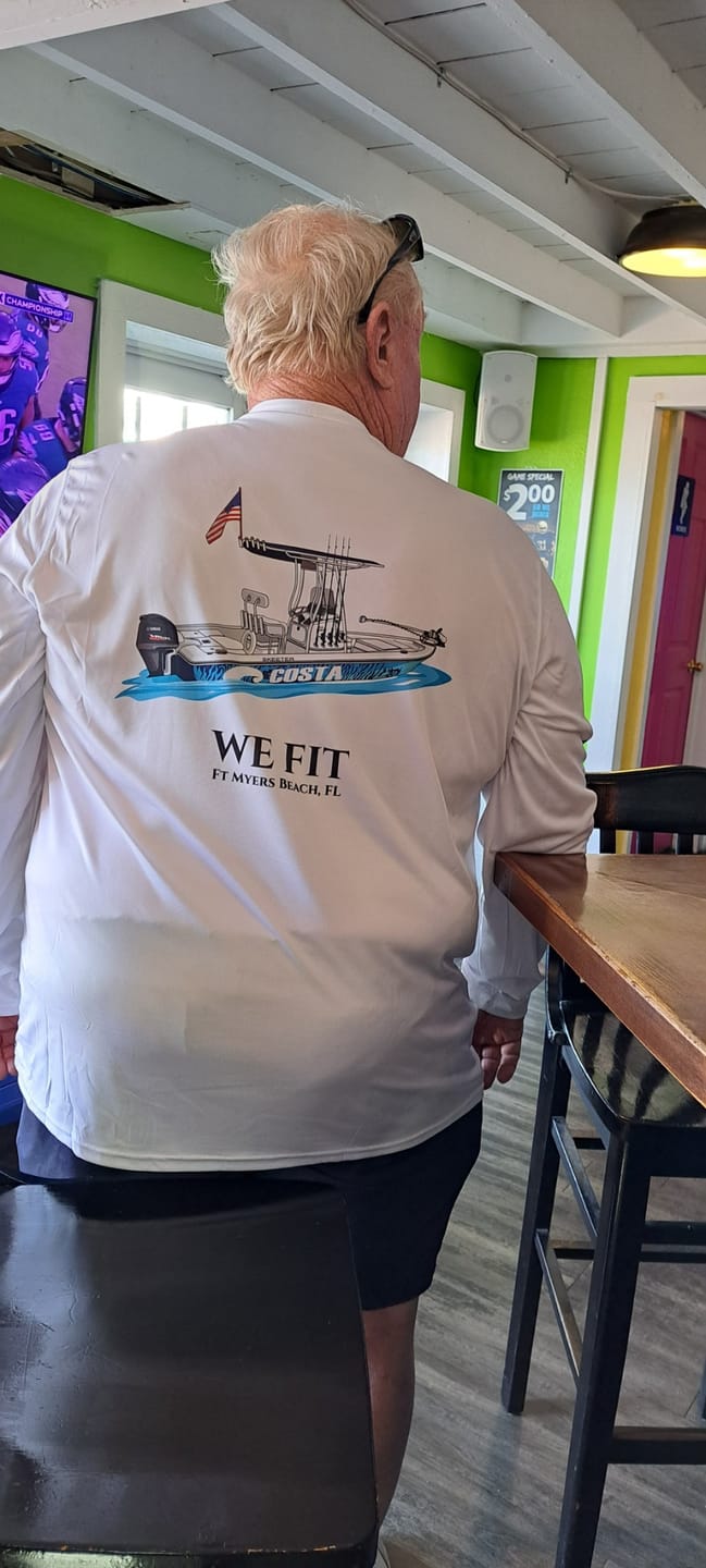 Customer photo review of American Flag Dri-Fit Long Sleeve Custom Shirts