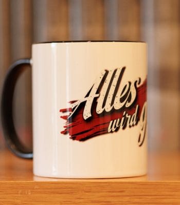 Customer photo review of TassenExpress - Becher Keramik Tasse mit Logo bedruckt 325ml Firmenlogo