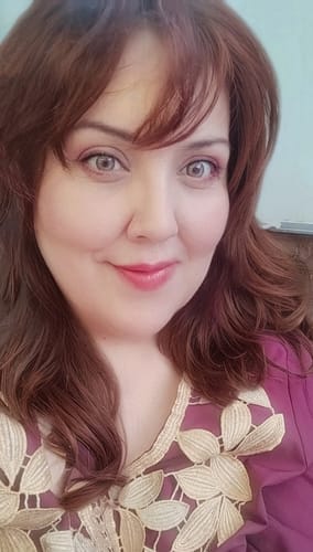 Customer photo review of Citha Hazel Brown Prescription Colored Contact Lenses