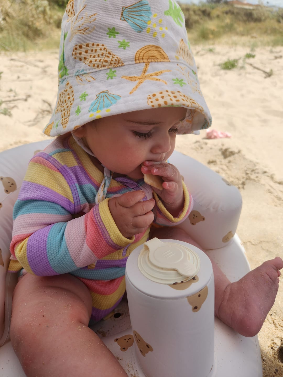 Customer photo review of Sailor baby cotton hat