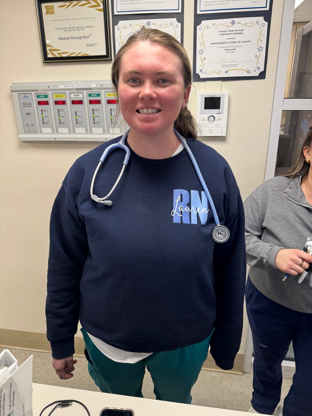 Customer photo review of Personalized Sweatshirt | Blue or Pink Certifications