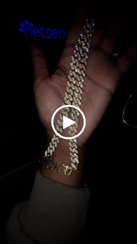 Customer video review of Custom Name Icy Cuban Necklace