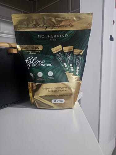 Customer photo review of Glow From Within Collagen Single Servings