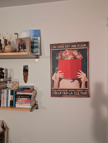 Customer photo review of Un livre est une fleur qui s'épanouit dans l'esprit de celui qui la cultive