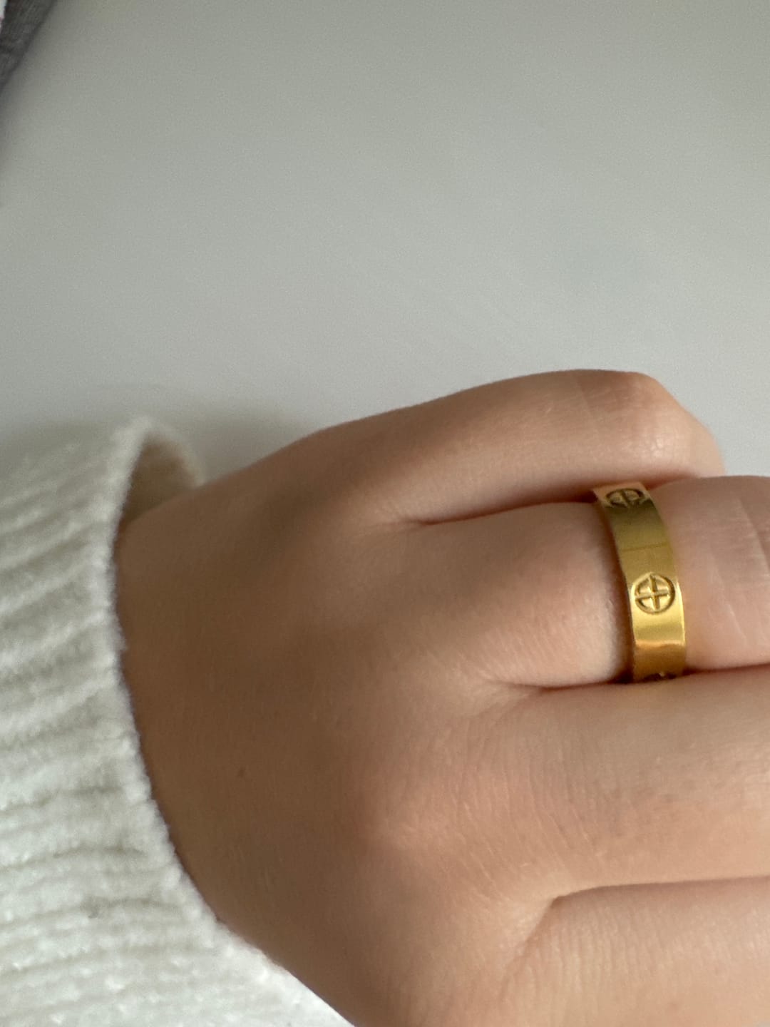 Customer photo review of Timeless Affection Ring 14 Karat vergoldet