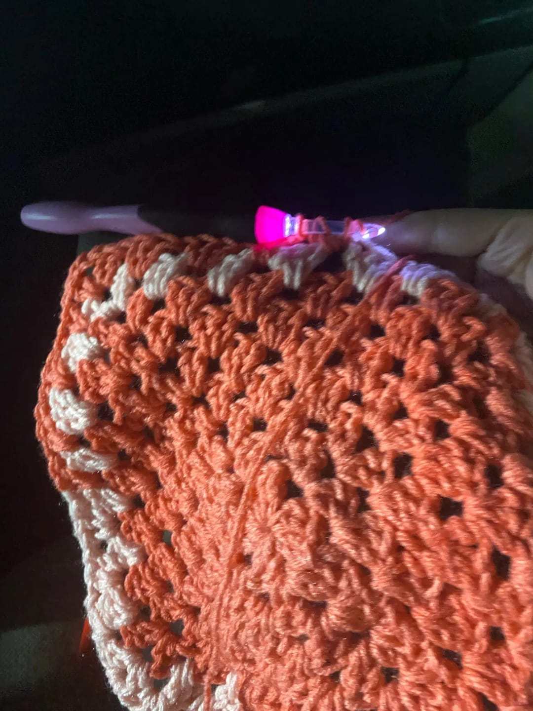 Customer photo review of LED Light Up Crochet Hook + 11 hook sizes