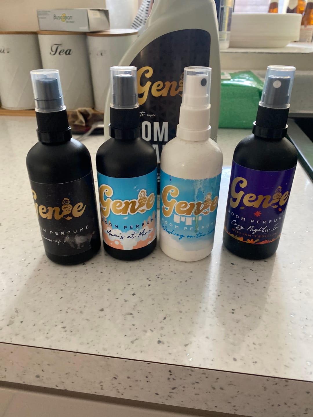 Customer photo review of Genie Perfume subscription box