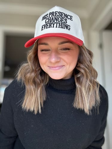 Customer photo review of Hat: His Presence Changes Everything