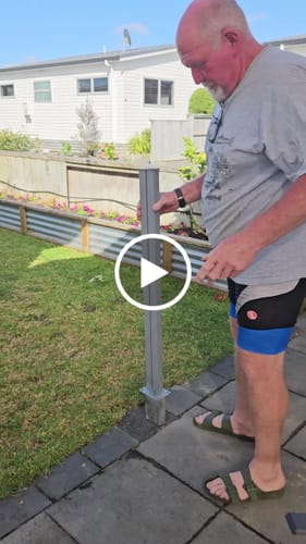 Customer video review of Patio Screen Retractable Side Awning 2m X 3m