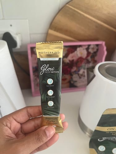 Customer photo review of Glow From Within Collagen Single Servings