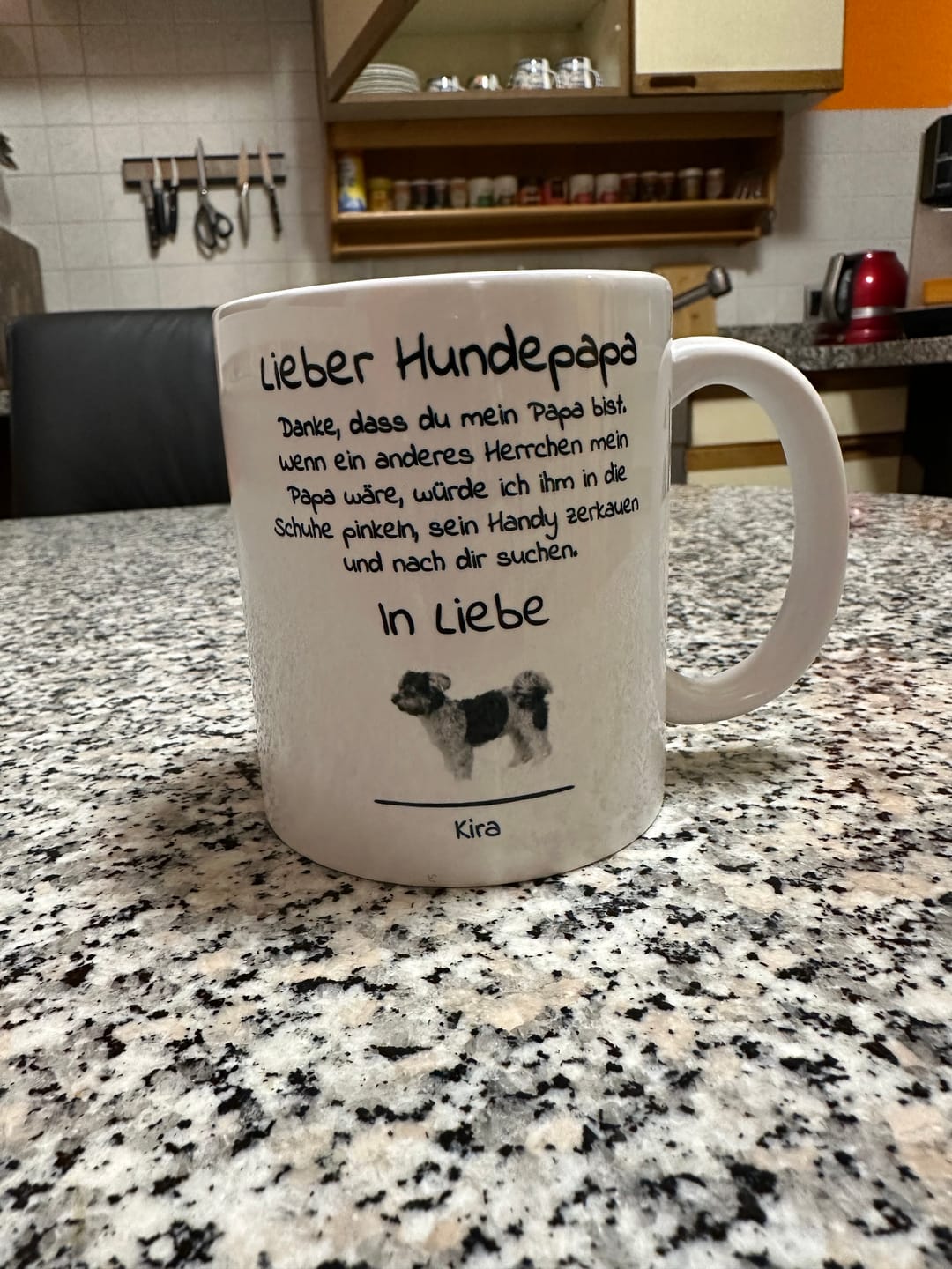 Customer photo review of Lieber Hundepapa - Individuelle Tasse