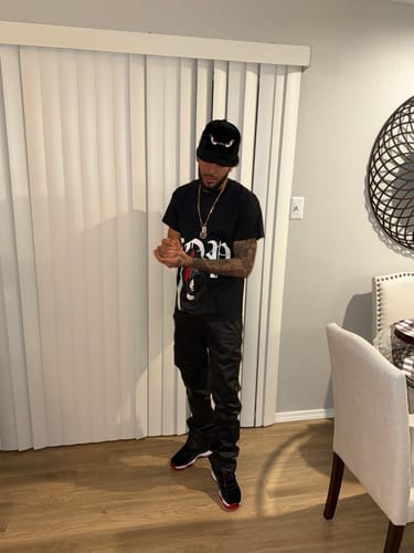 Customer photo review of Vlone NBA Murder Business Tee Black