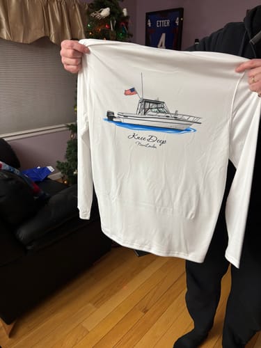 Customer photo review of Custom Digital Boat Artwork