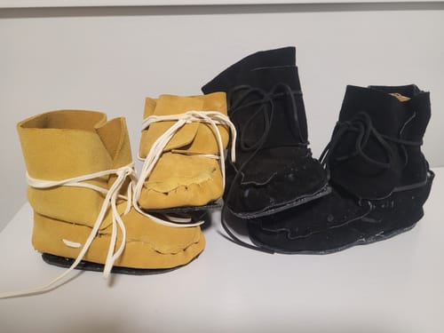 Customer photo review of Toddler Wraparound Moccasin Kit