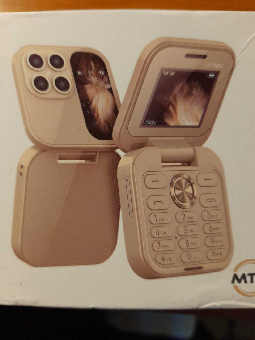 Customer photo review of i17 PRO - Mini Telefono cellulare pieghevole, Fotocamera HD, Messaggi, Internet, Radio Fm, Dual Sim, Torcia, Pieghevole
