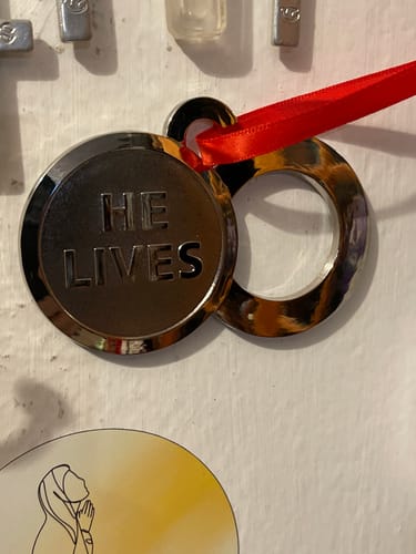 Customer photo review of Empty Tomb Christmas Ornament