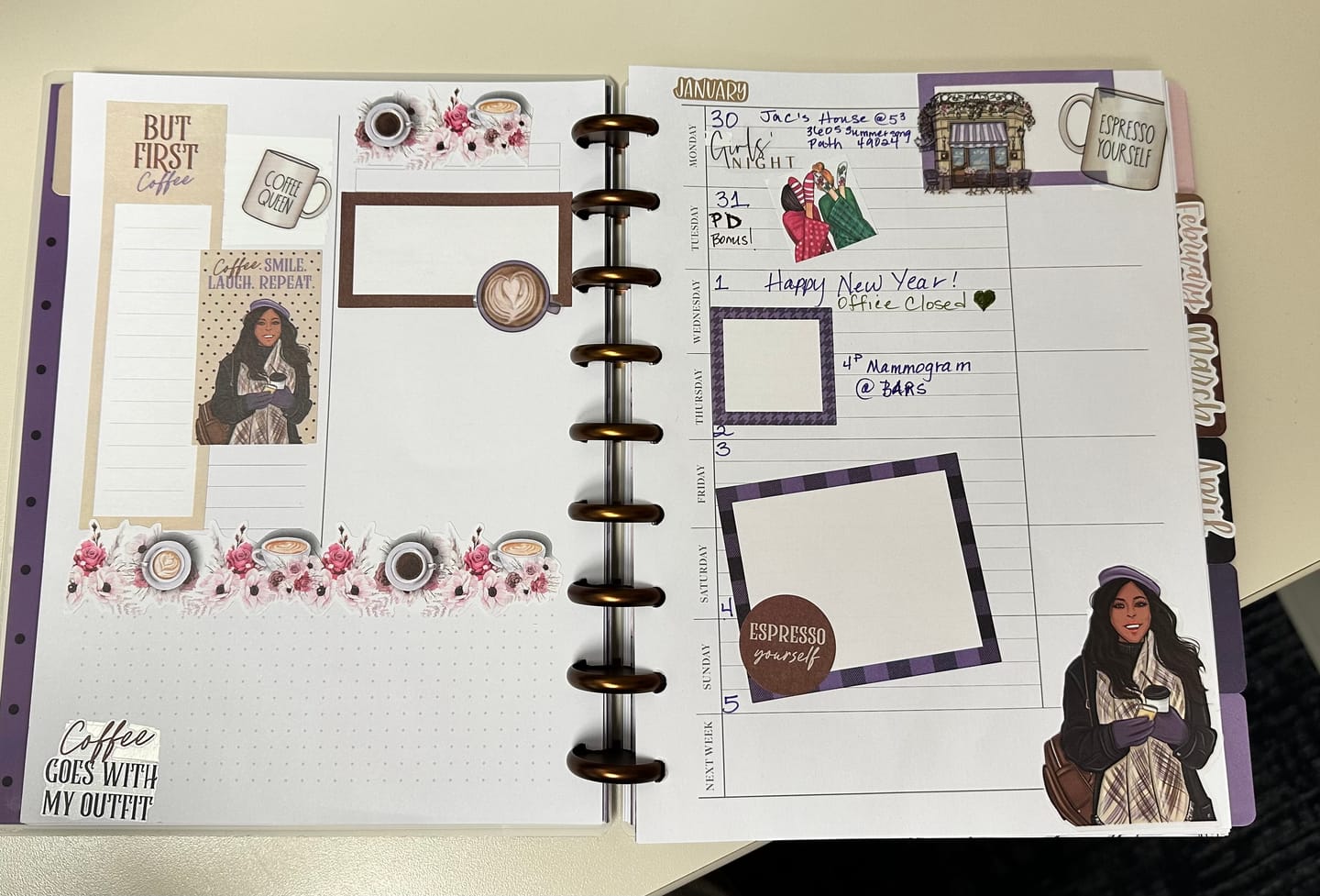 Customer photo review of Coffee Queen #2 Sticker Book