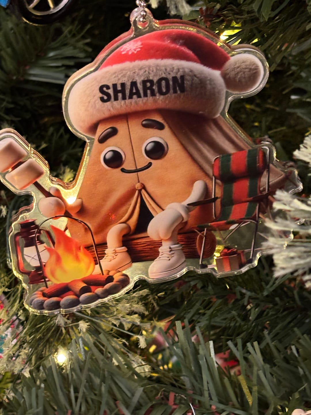 Customer photo review of Christmas Camping Ornament, Personalized Ornament