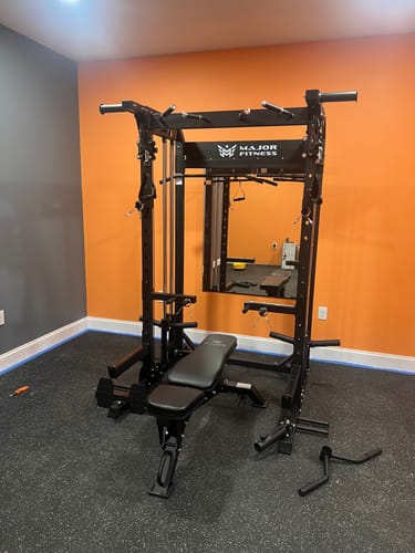 Customer photo review of Major Fitness F22 All-In-One Home Gym Power Rack