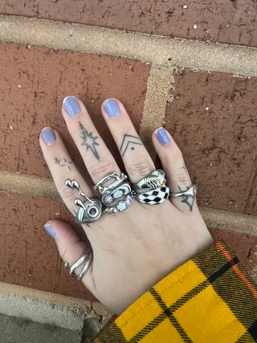 Customer photo review of Harlequin Goth Silver