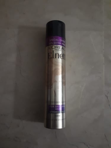 Customer photo review of Loreal Elnett Care For Damaged Hair Spray 300ml