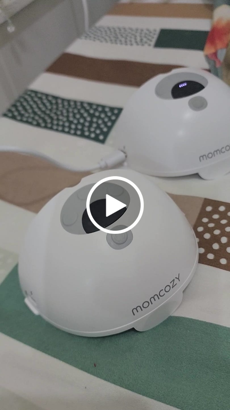 Customer video review of Momcozy M5 Wearable Breast Pump, Grey