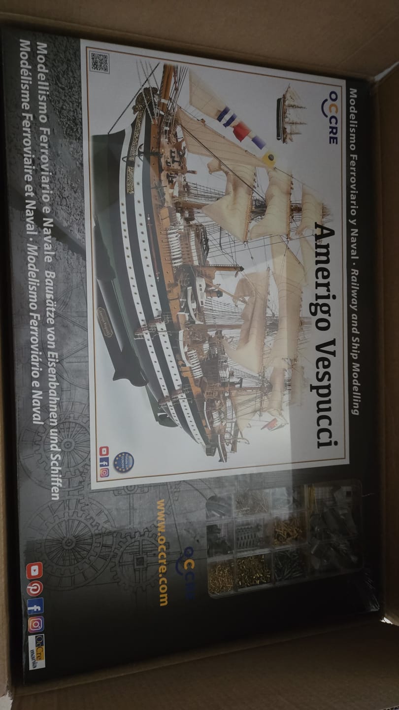 Customer photo review of Maqueta Barco Amerigo Vespucci