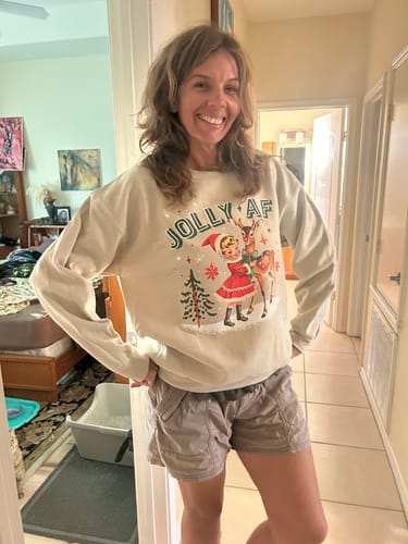 Customer photo review of Jolly AF Sweatshirt