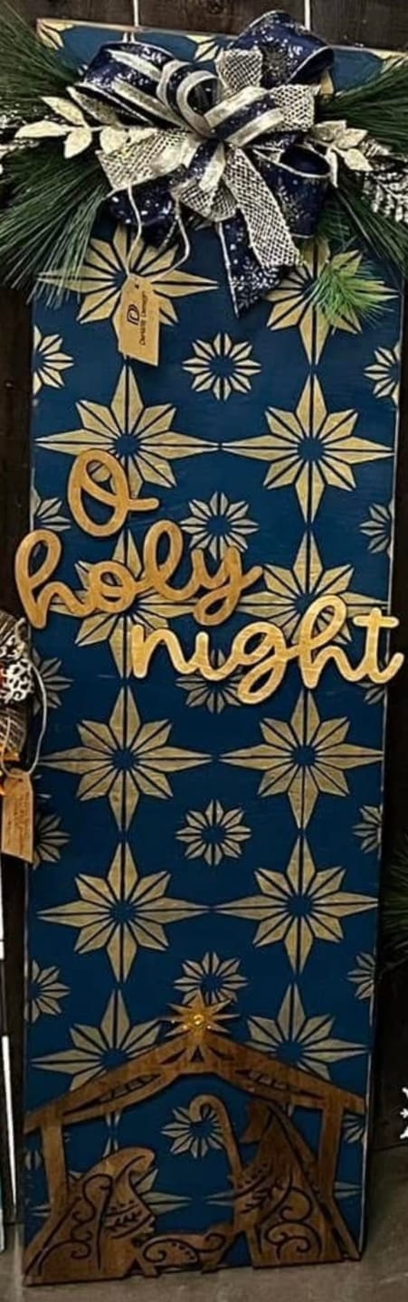 Customer photo review of O Holy Night - Wood Letters