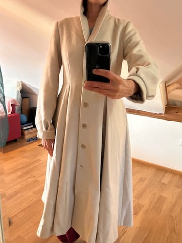 Eva N. review of Long princess winter warm wool coat C4468 image 1 out of 1