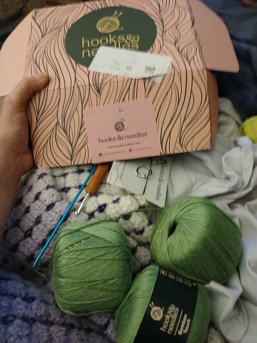 Customer photo review of [1-Month-Prepaid] Hooks & Needles Subscription Box #1