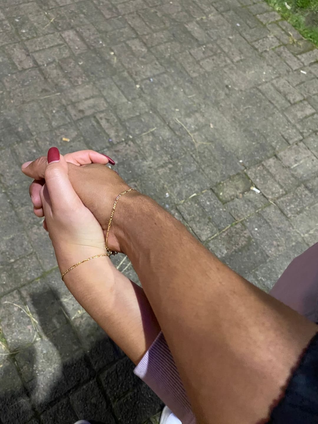 Customer photo review of Pulseras Figaro en Oro laminado 18k Para Pareja