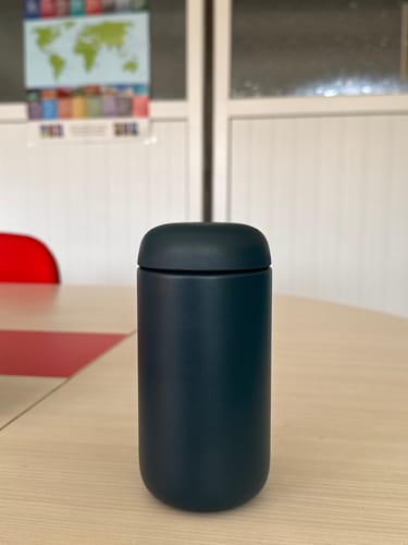 Customer photo review of Fellow Carter Move Mug Mavi 12 oz