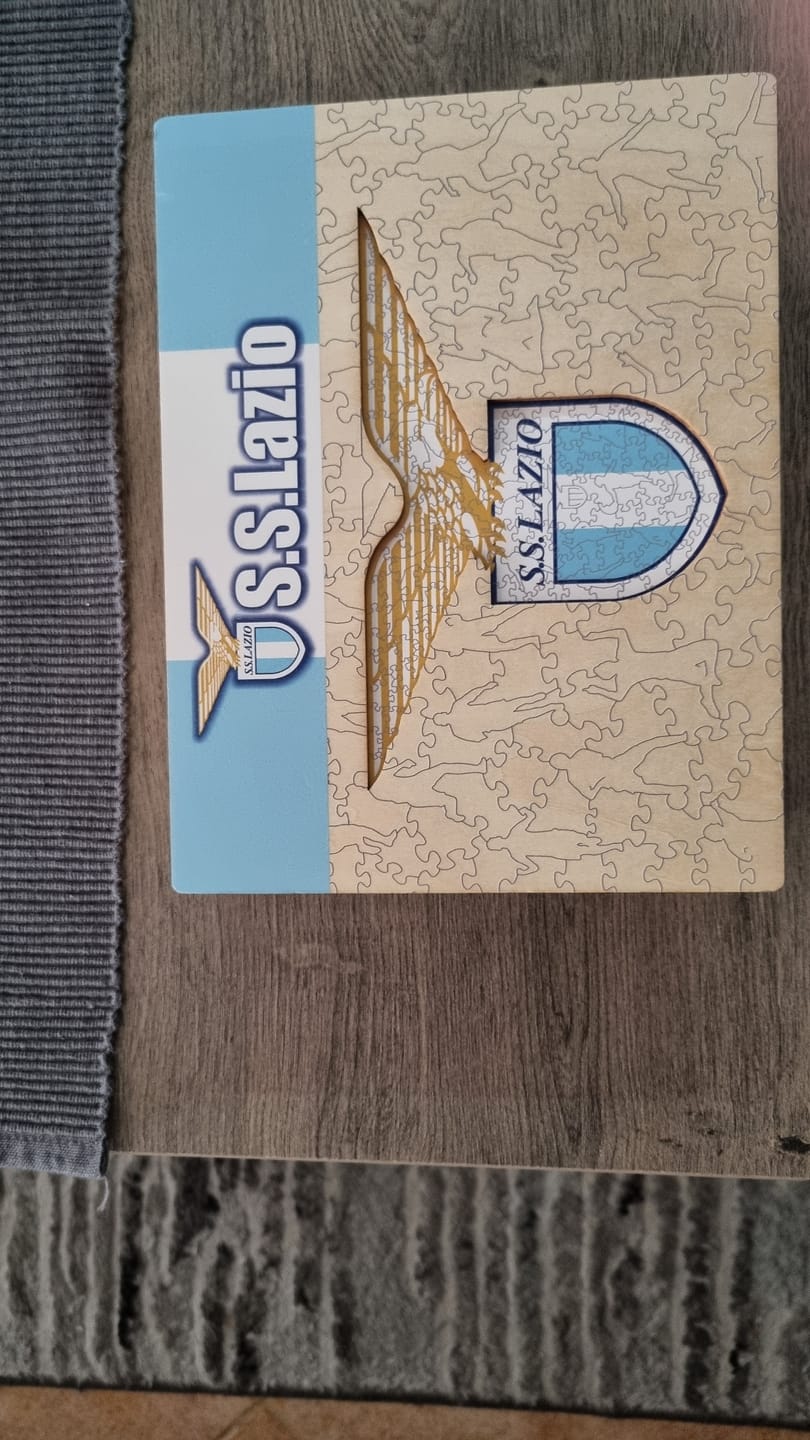 Customer photo review of SS Lazio® Logo - Wooden Puzzle