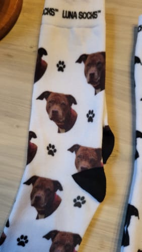 Conny B. review of Personalisierte Socken mit deinem Haustier image 1 out of 1