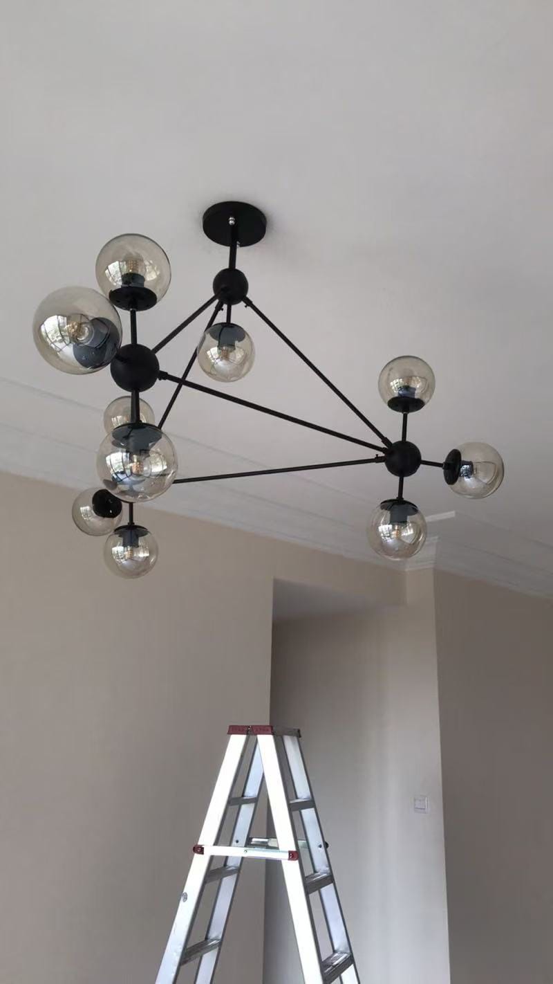 Customer photo review of WOMO Sputnik Sphere Chandelier-WM2704