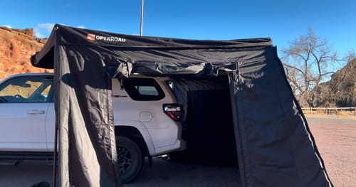 Customer photo review of OPENROAD  270 Free Standing Awning for Camping