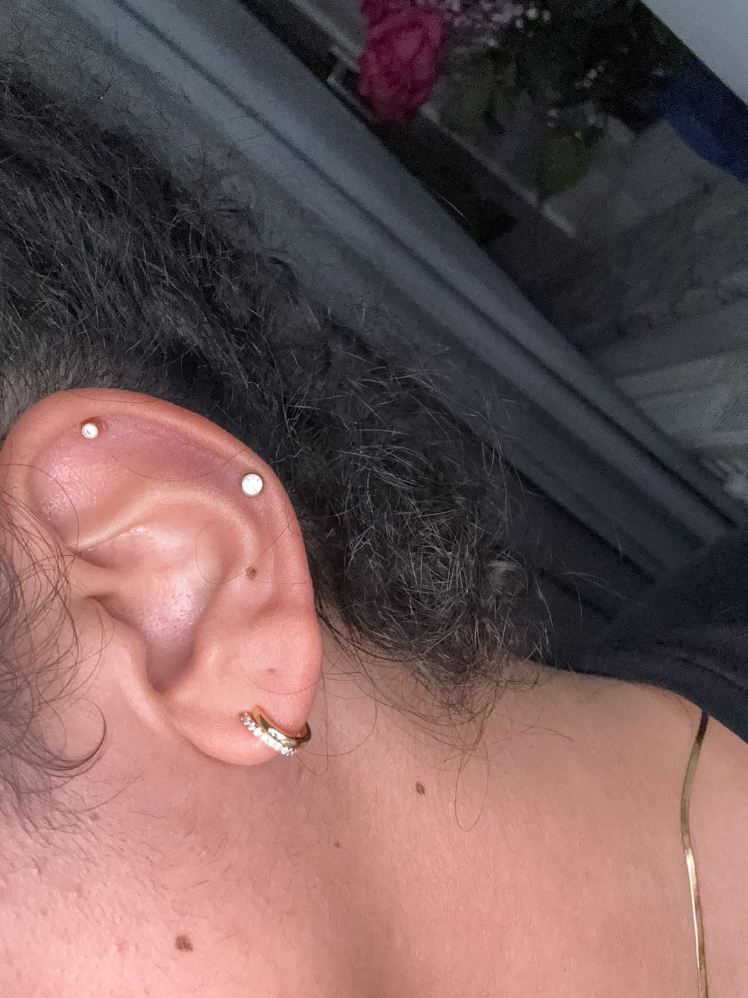 Customer photo review of Jolie Ohrstecker | 925 Echtsilber