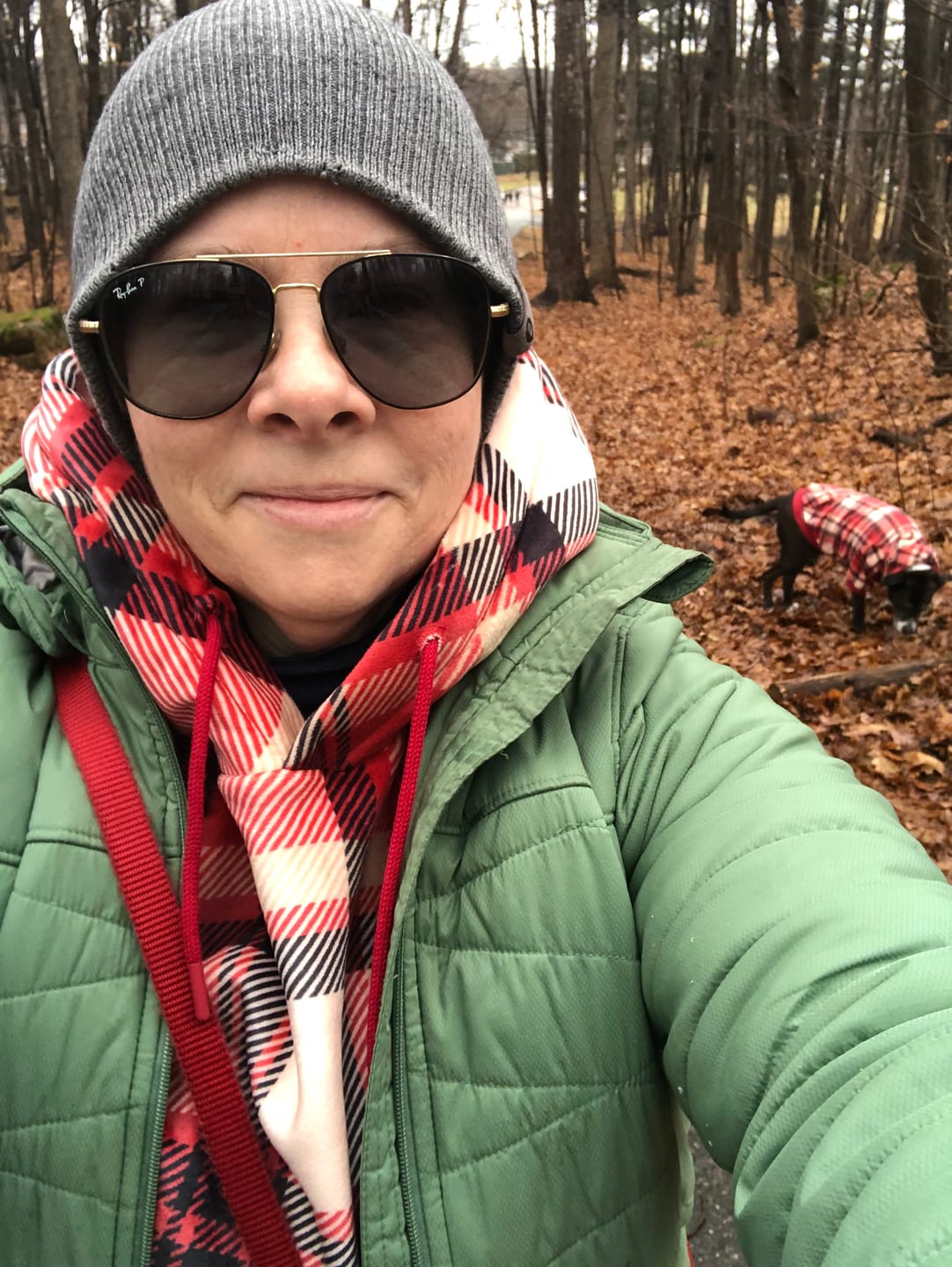 Customer photo review of Red Plaid Human Hoodie