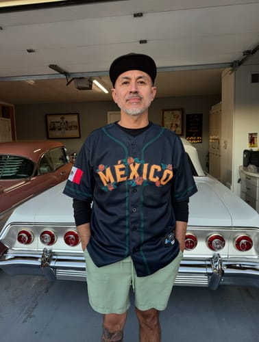 Customer photo review of Mexico Guadalupe Baseball Jersey
