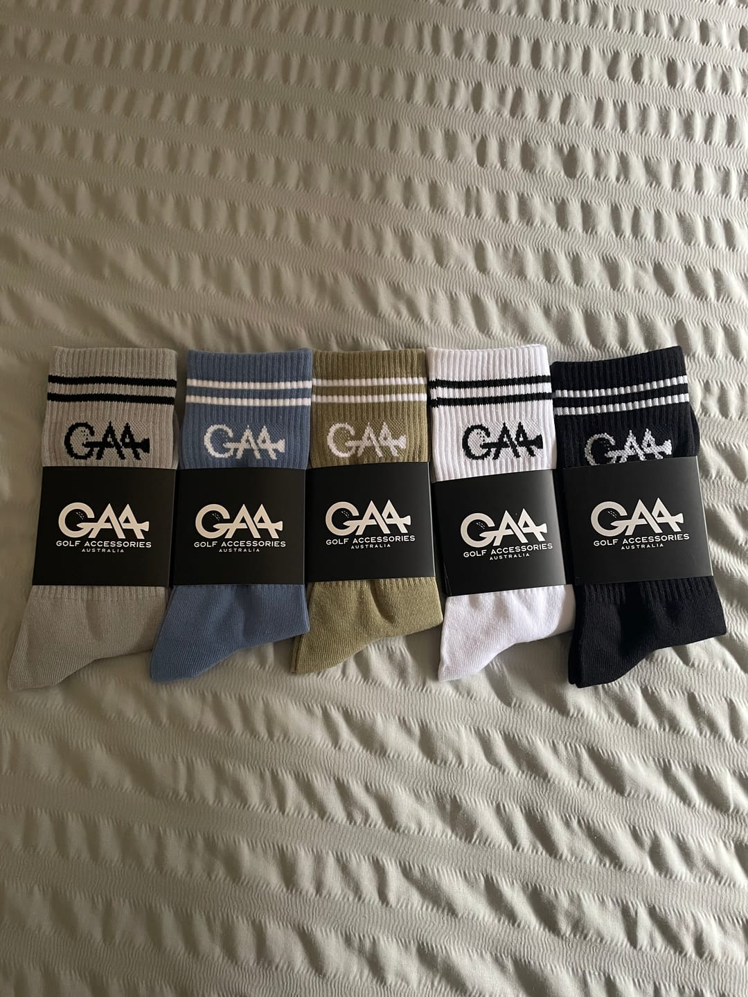 Customer photo review of Fairway Crew Sock All colours multipack