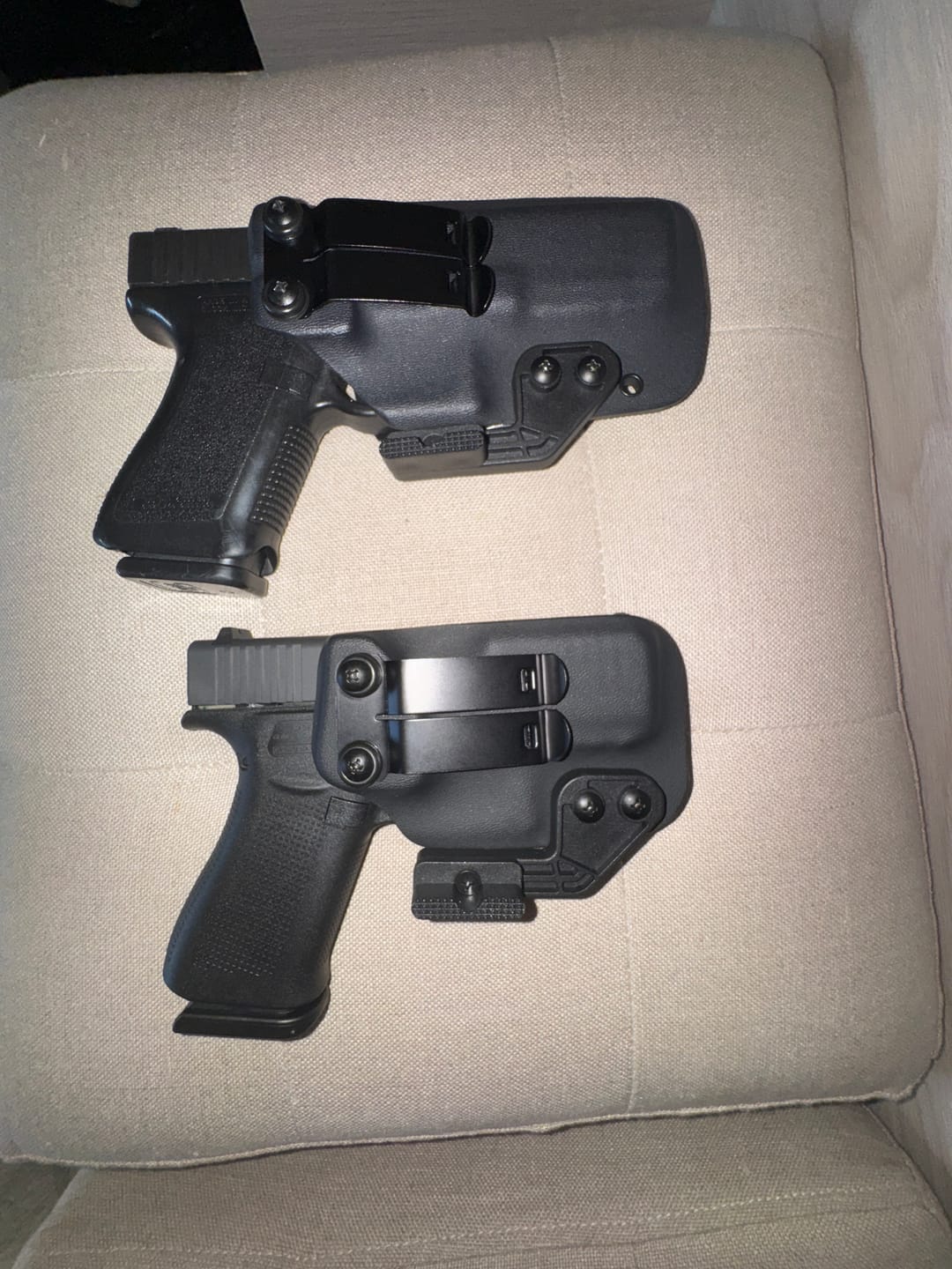 Customer photo review of Breakout 2.0 IWB Holster | Rapid Access, Complete Concealment, and All-Day Comfort.
