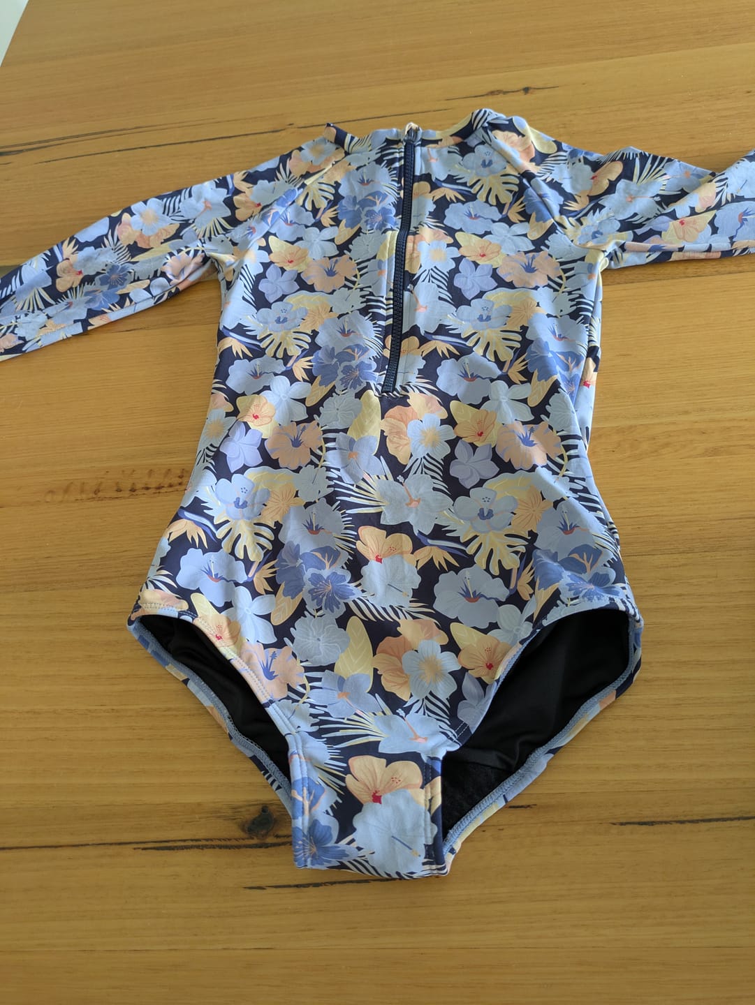 Customer photo review of Roxie Teen Long Sleeve One Piece Period Swimsuit