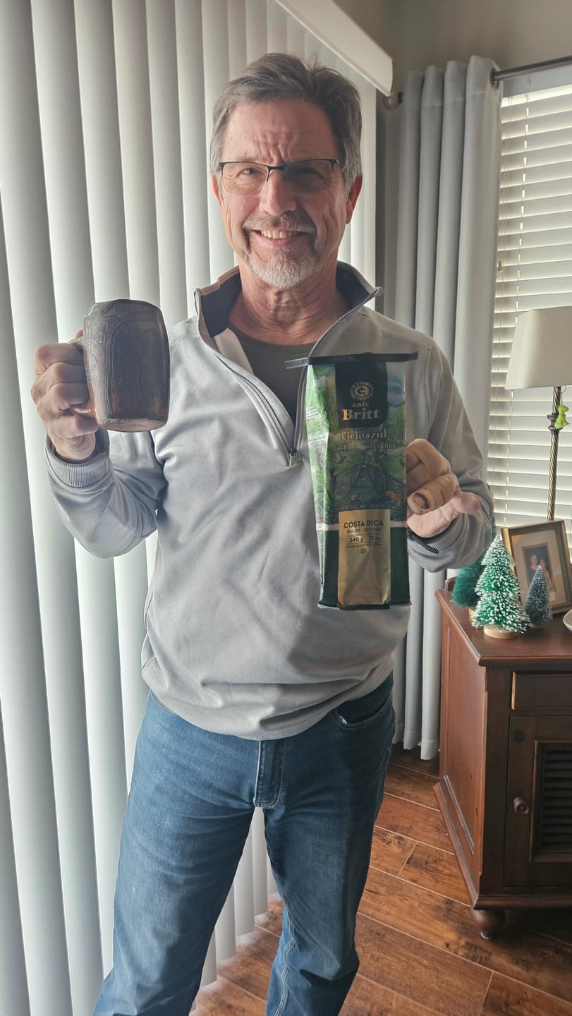 Customer photo review of COSTA RICAN CIELOAZUL COFFEE FROM MONTEVERDE