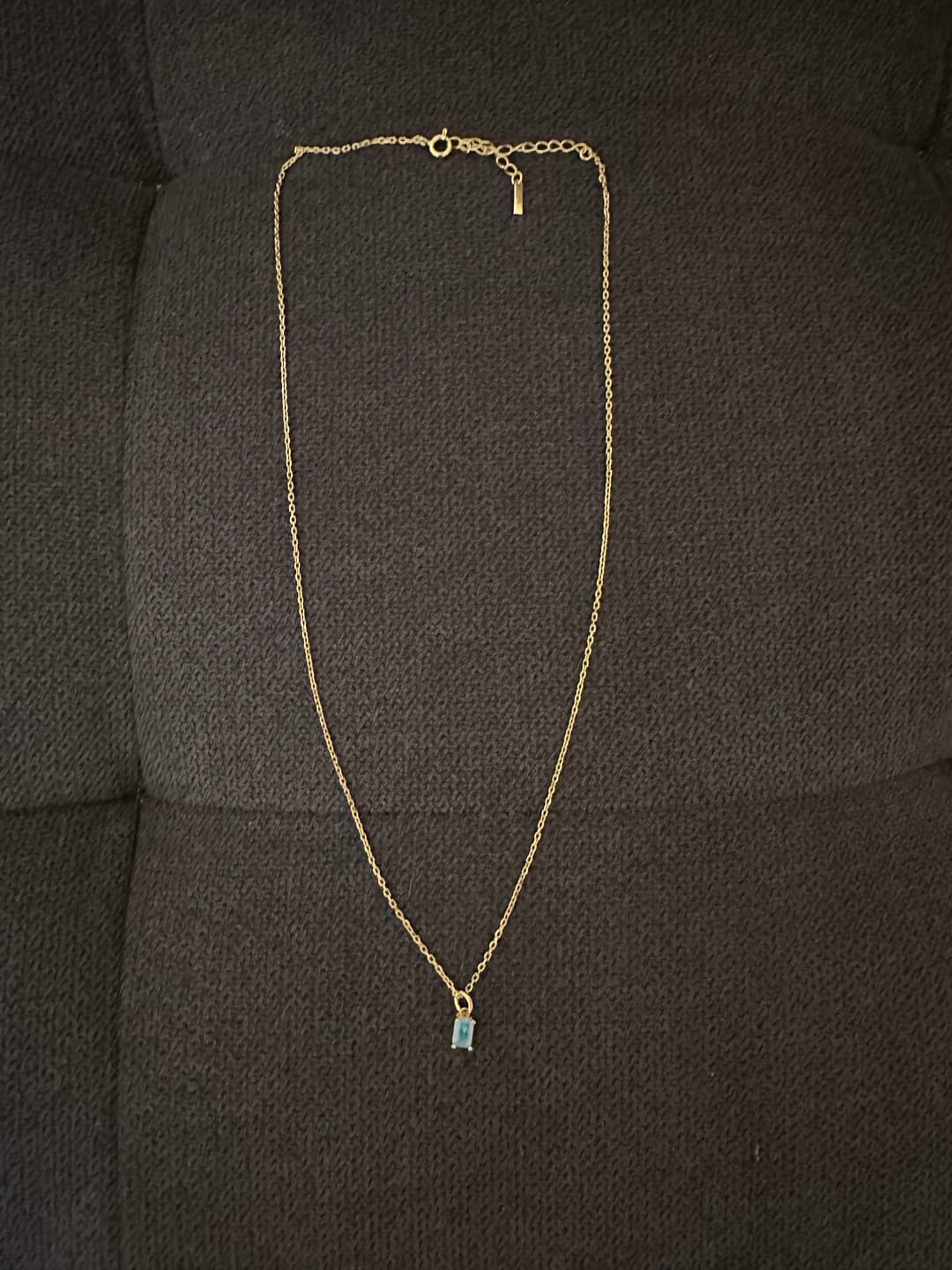 Customer photo review of Birthstone Opal Necklace - October