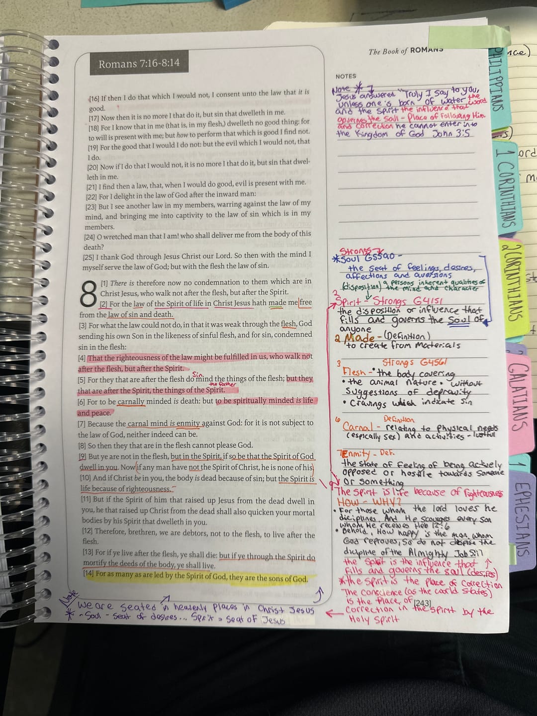 Customer photo review of Spiral Bible™ - KJV - New Testament - Floral