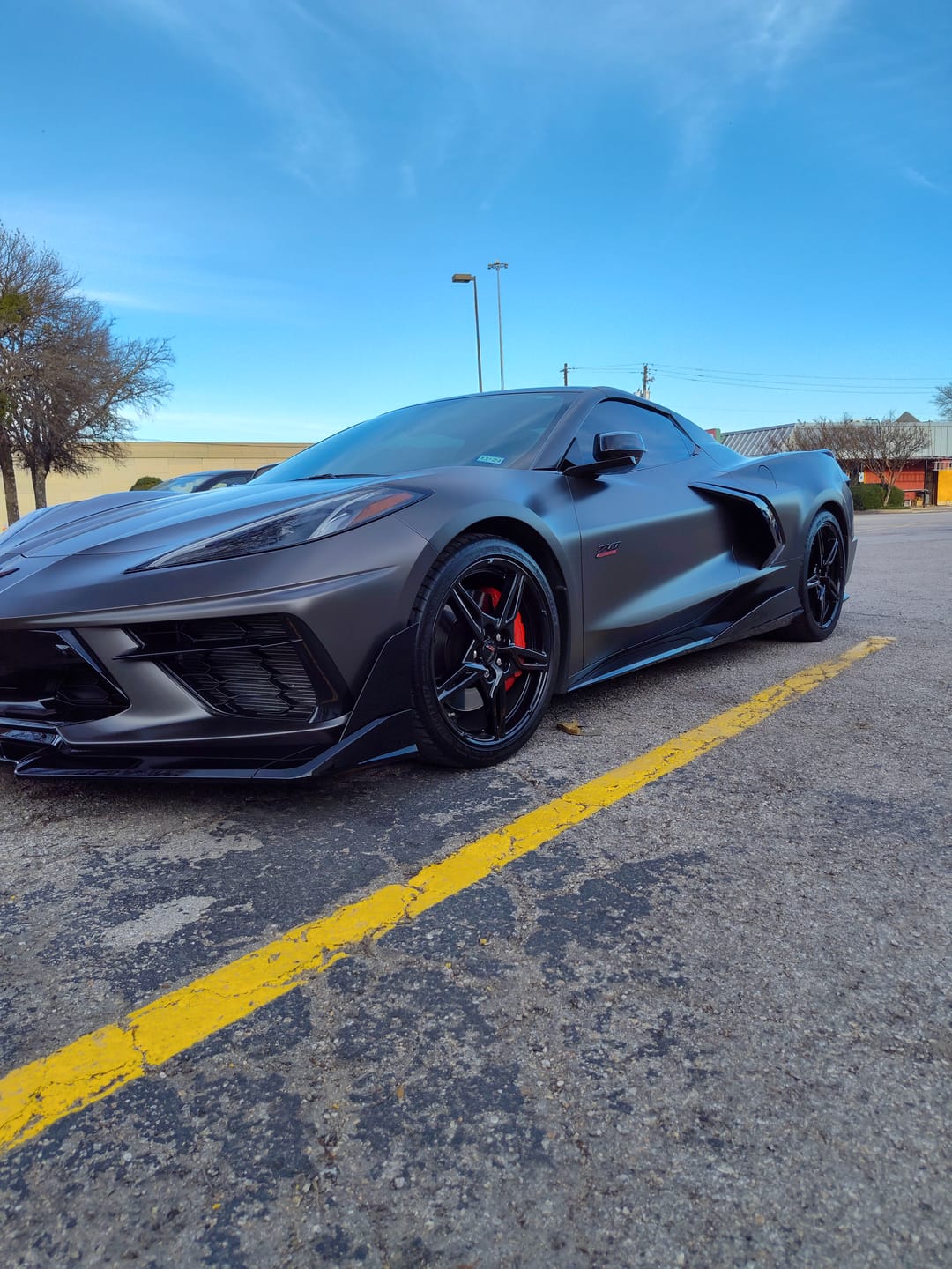 Customer photo review of Corvette C8 Track Edition Front Splitter