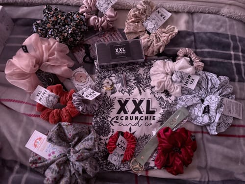 Customer photo review of 12 Days of Scrunchies Advent Calendar