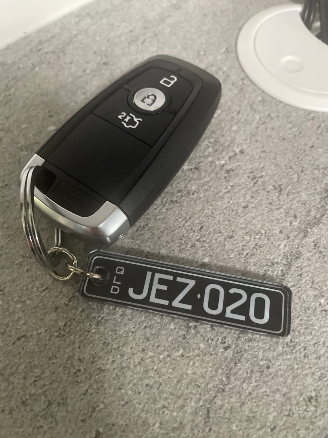 Customer photo review of PG Mini Custom Keychain