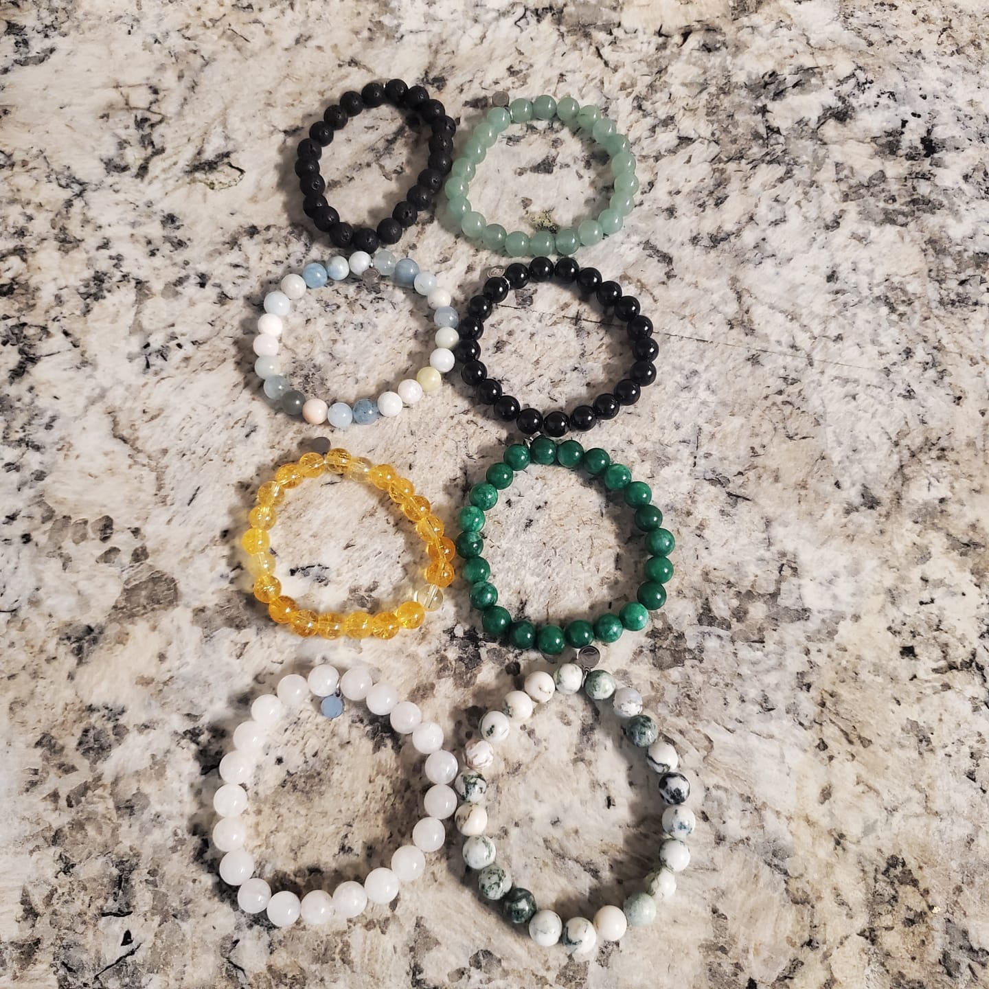 Customer photo review of Lava Rock Bracelet